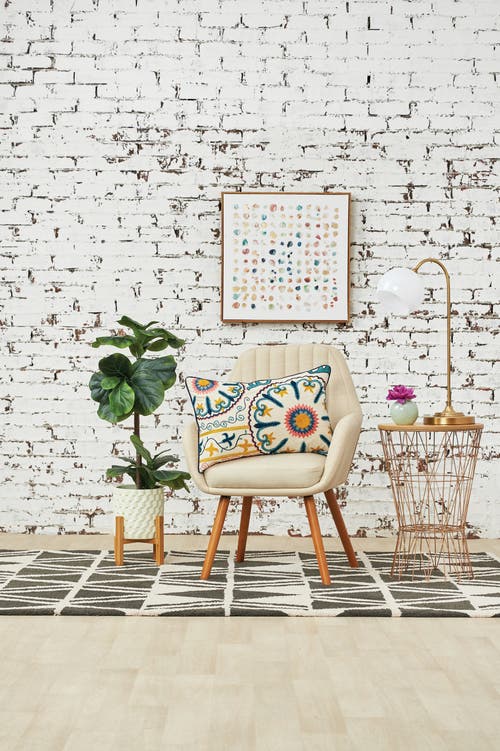 Carol & Frank Drew Embroidered Throw Pillow, 14" X 22" In Blue