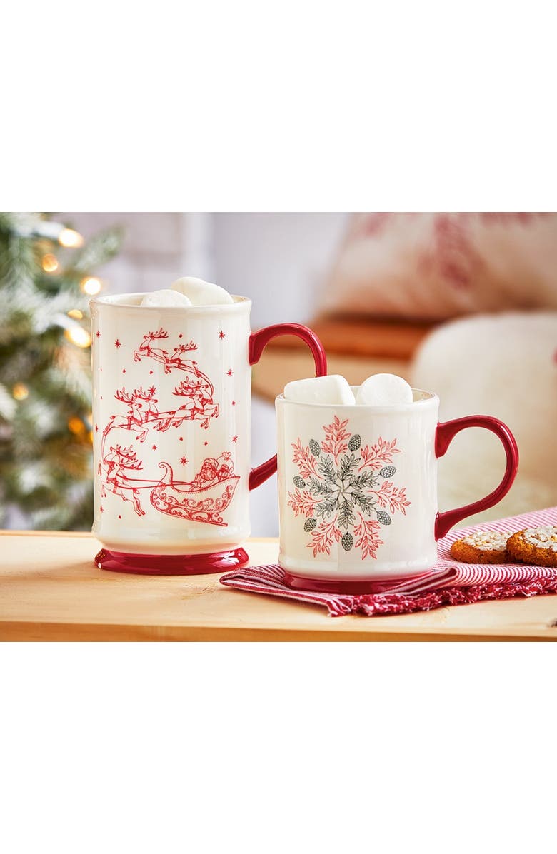 tag Tis the Season Snowflake Mug Multicolor Christmas Drinkware, Alternate, color, Multicolored