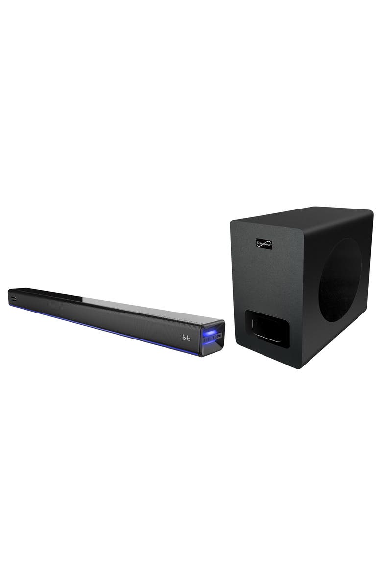 2.1 Channel Bluetooth Soundbar w/ Ambient Lighting, Main, color, Black