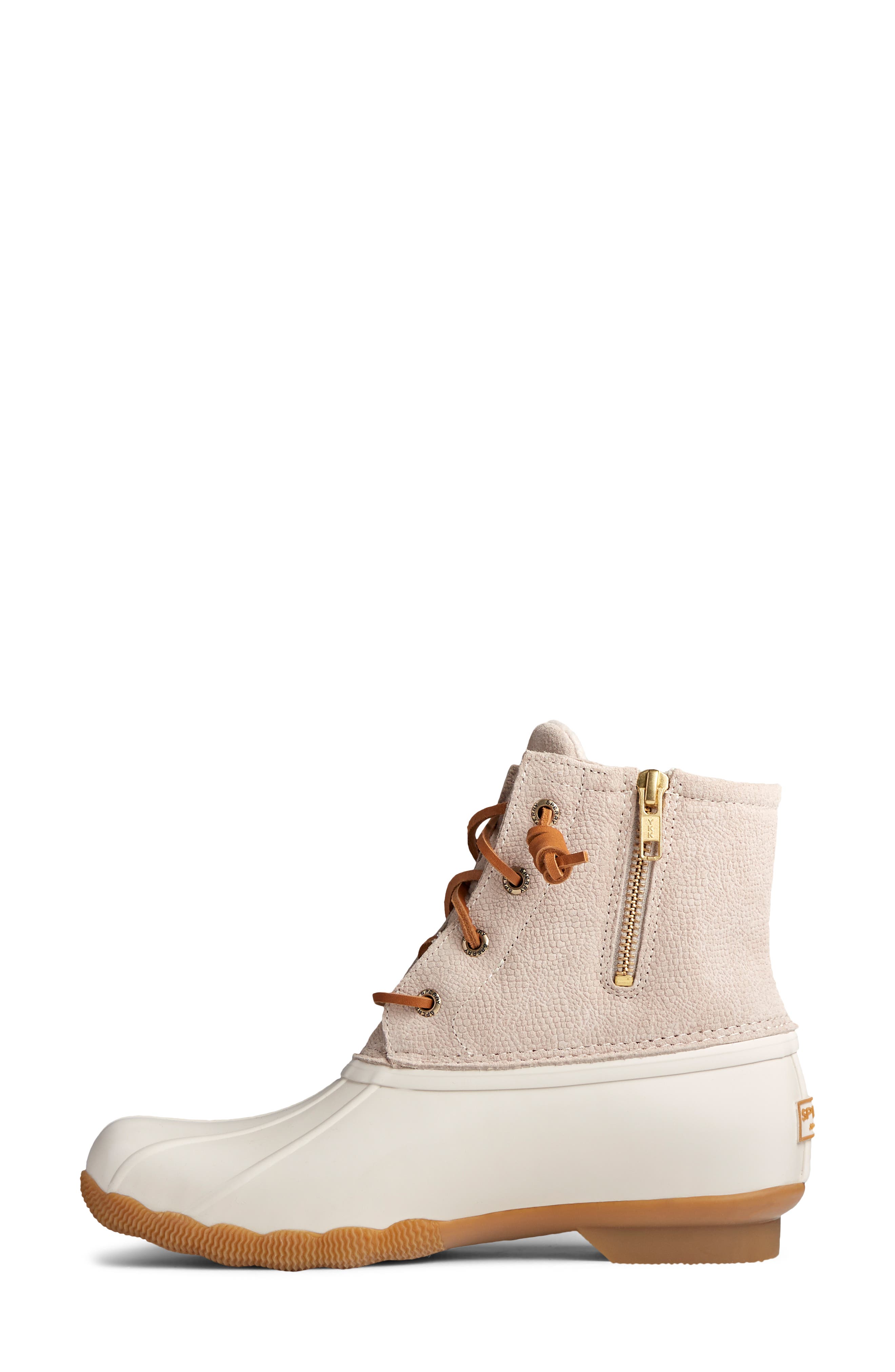 Sperry Saltwater Duck Boot, Alternate, color, IVORY SERPENT LEATHER