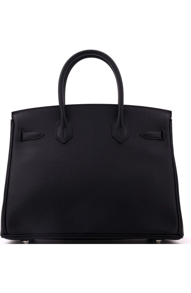 Pre-Owned Hermes Birkin Handbag Black Epsom with Palladium Hardware 30, Alternate, color, Noir