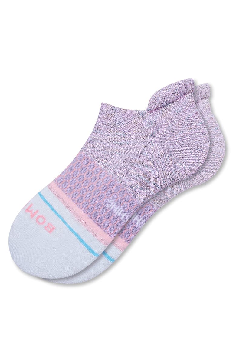 Bombas Wicked Sparkle & Stripe Ankle Socks, Alternate, color,