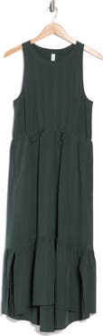 Zella Pursuit Tiered Midi Dress