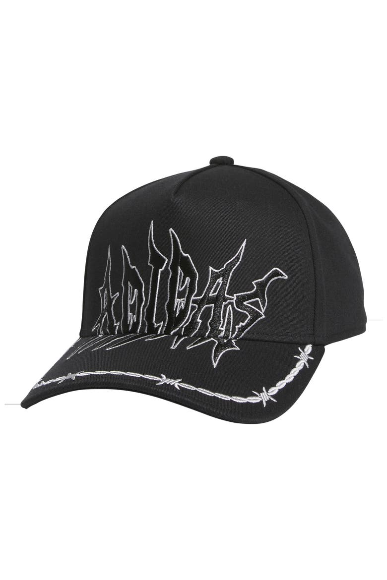 Goth High Crown Baseball Cap, Main, color, BLACK