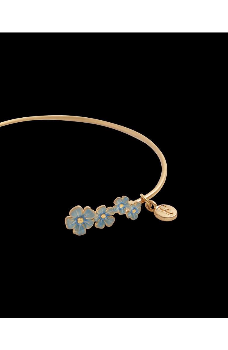 Fable England Forget-Me-Not Bangle, Alternate, color, Blue & Gold
