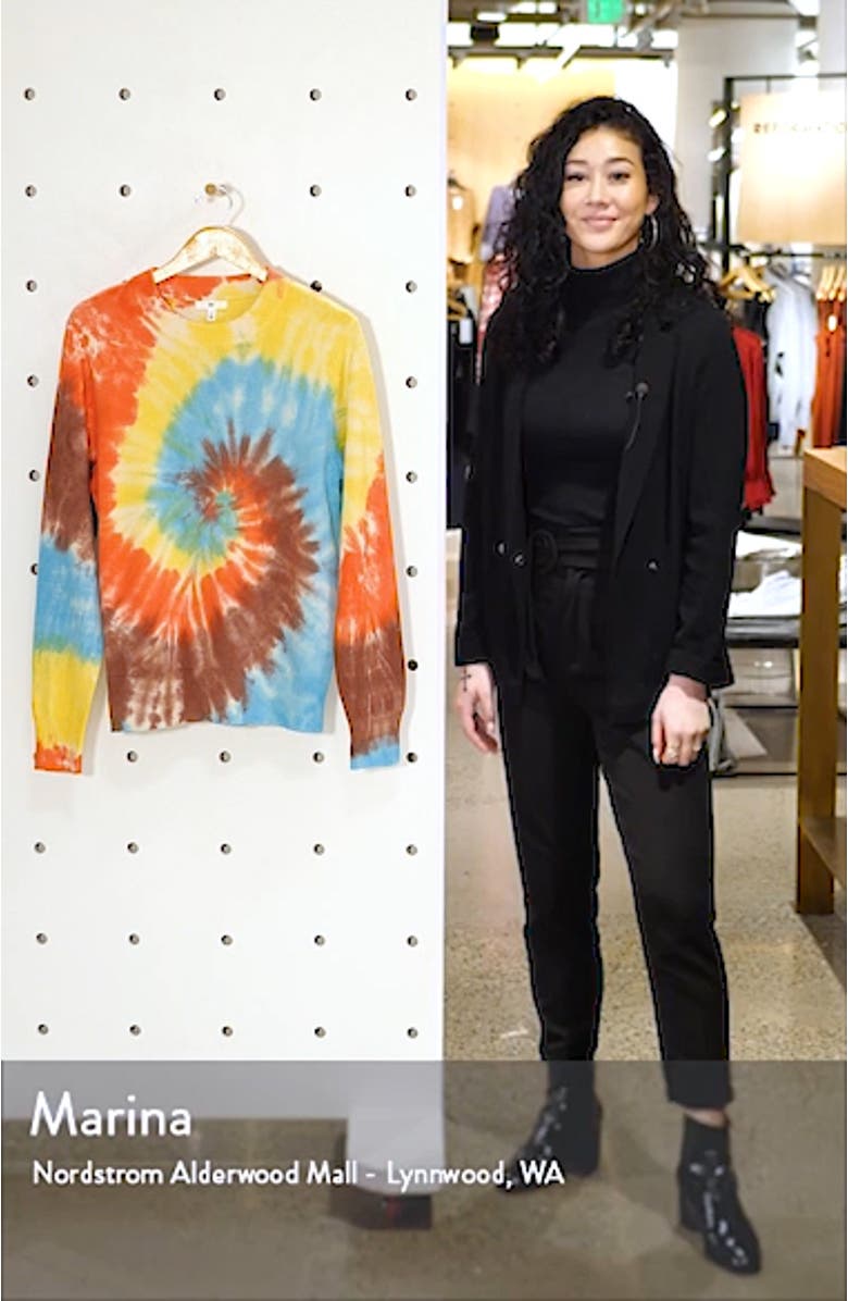by BP. Gender Inclusive Tie Dye Crewneck Sweater, sales video thumbnail