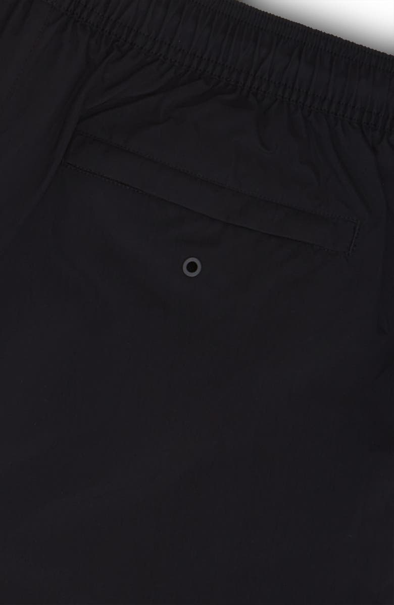 Druthers NYC Italian Recycled Nylon Swim Trunk, Alternate, color, Black