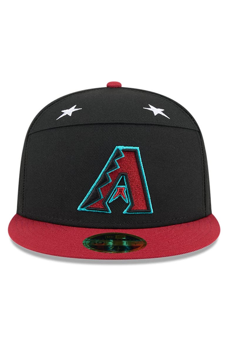 New Era Men's New Era Black/Red  Arizona Diamondbacks 2025 MLB All-Star Game Side Patch 59FIFTY Fitted Hat, Alternate, color, 