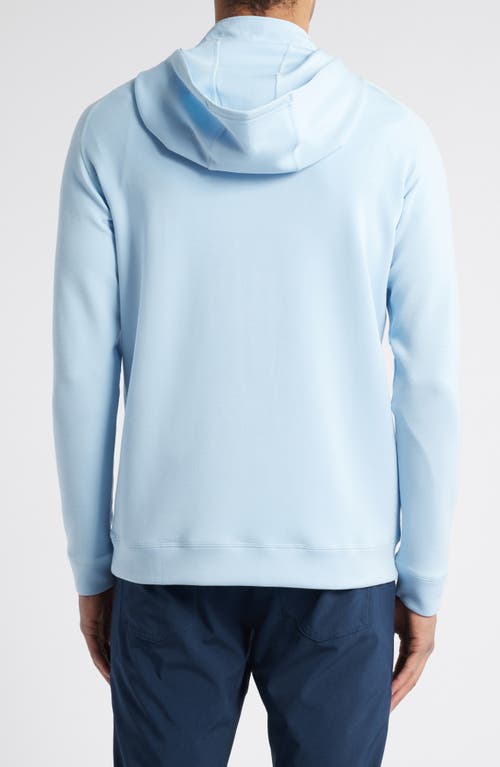 Swannies Jonathan Quarter Zip Golf Hoodie In Sky