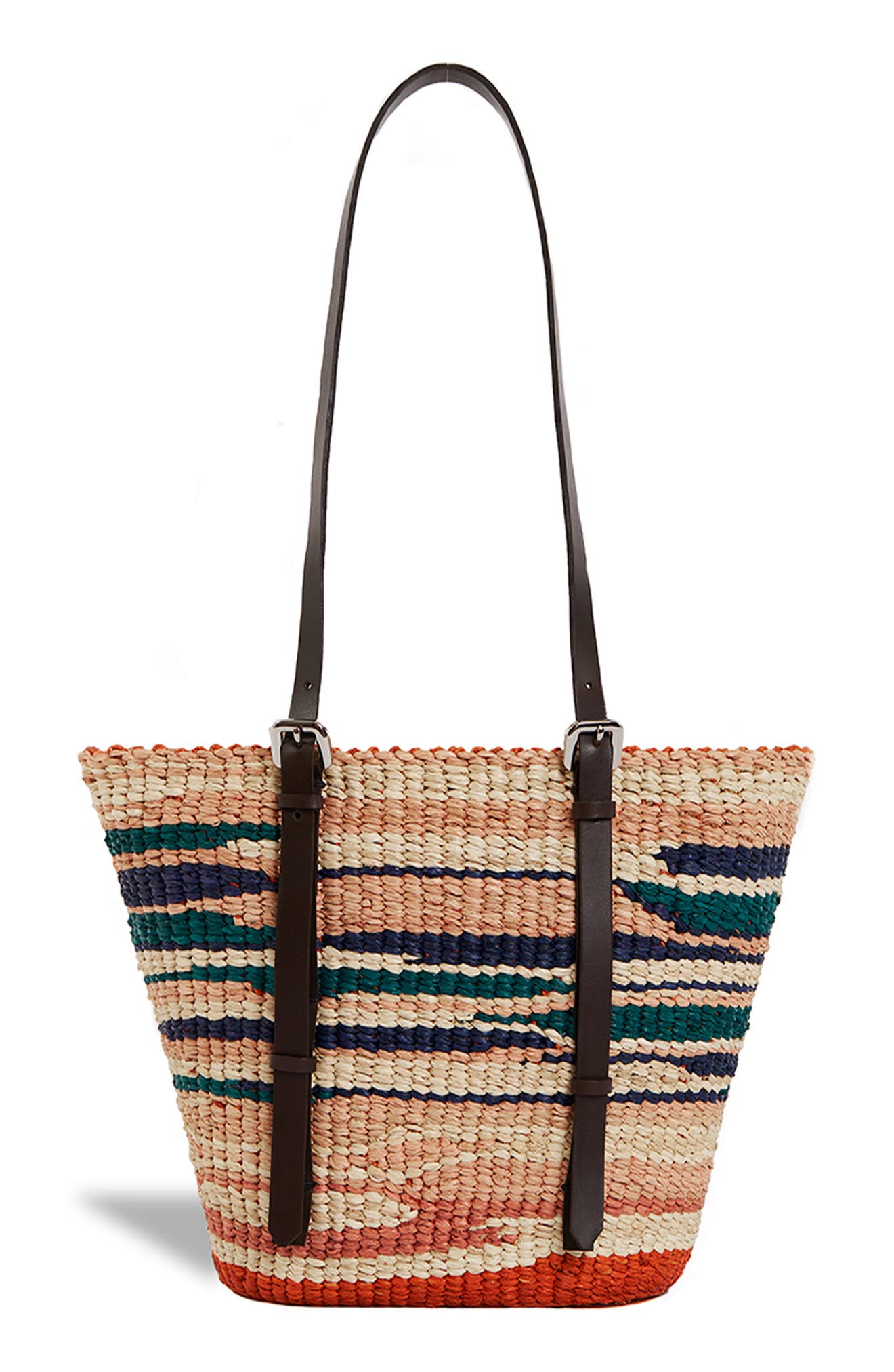 A A K S Hawa Tie Dye Raffia Tote, Alternate, color, 