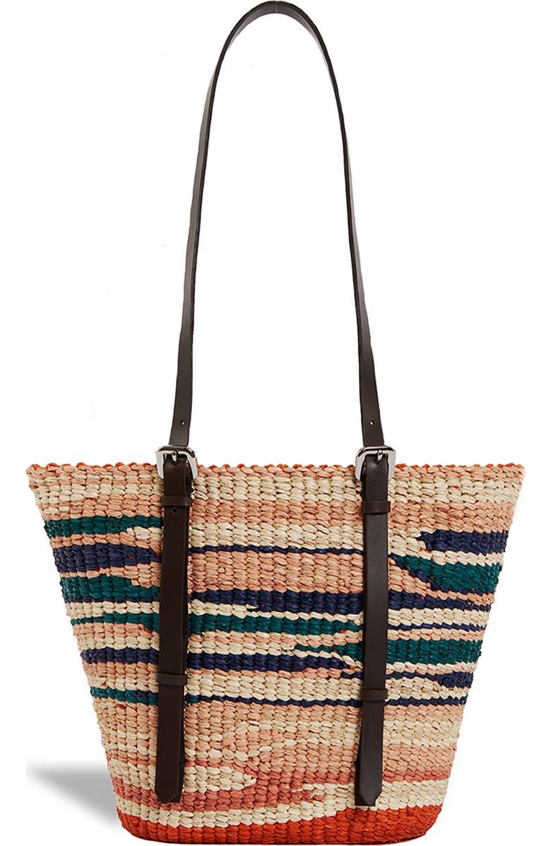 A A K S Hawa Tie Dye Raffia Tote, Alternate, color,