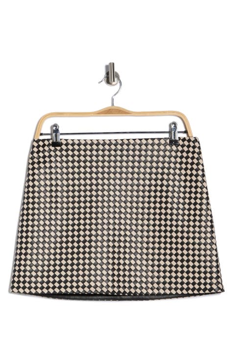 Elana Faux Leather Miniskirt