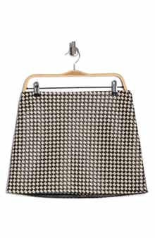 Alice + Olivia Elana Faux Leather Miniskirt