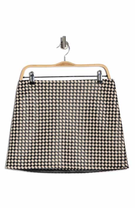 Alice + Olivia Elana Faux Leather Miniskirt