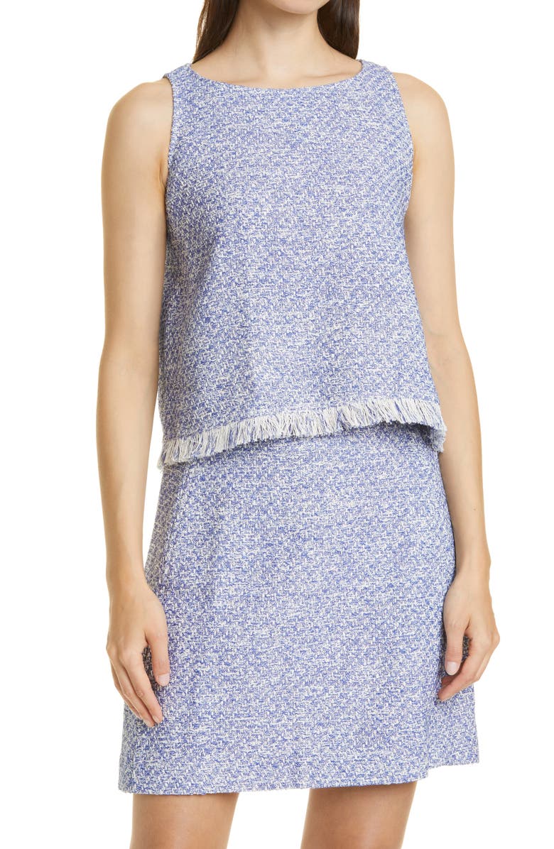 M.M.LaFleur The Flaka Sleeveless Bouclé Top, Main, color, 