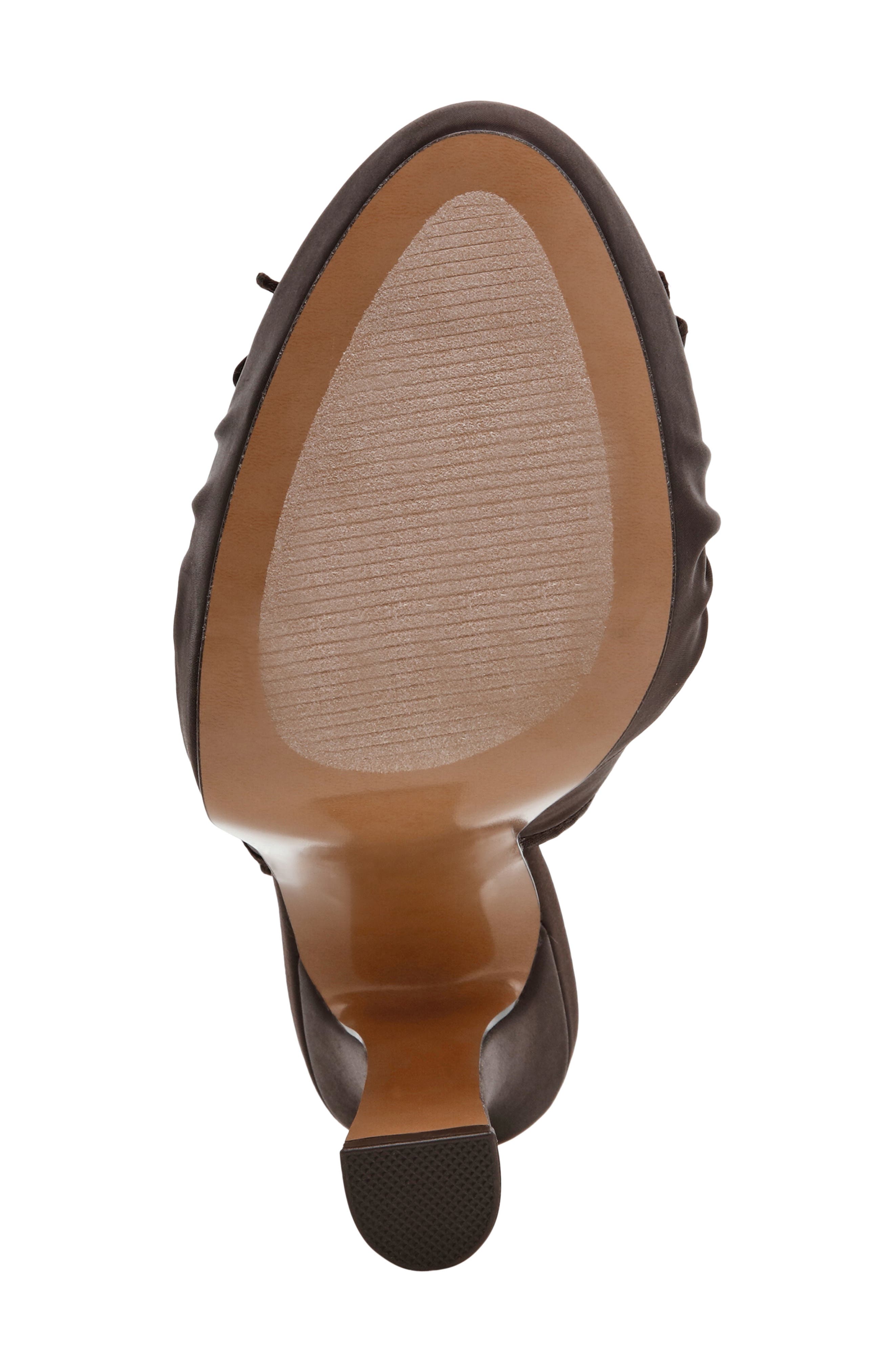 Sofie Satin Bow Platform Slingback Pump, Alternate, color, BROWN SATIN