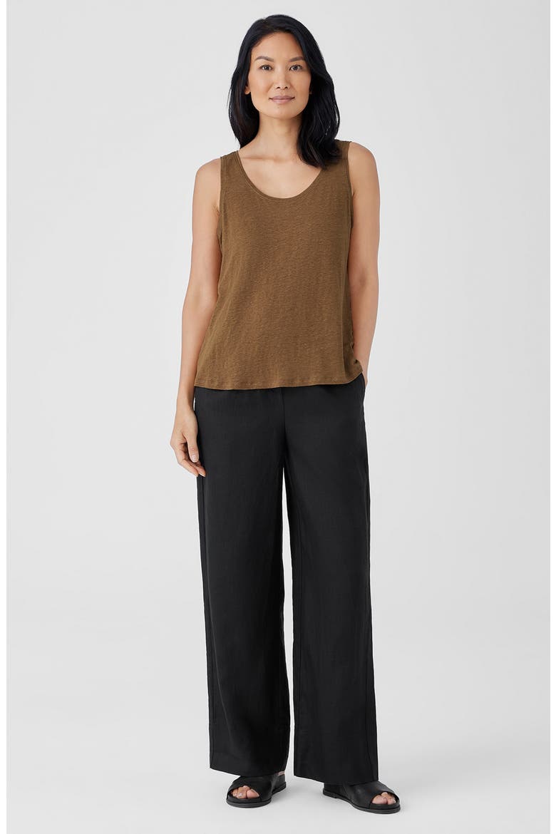 Organic Linen Tank, Alternate, color, BRONZE