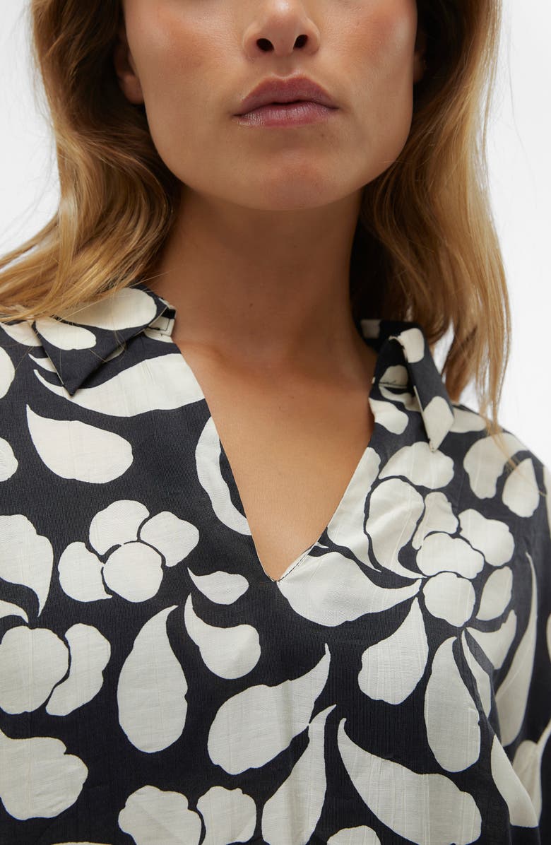 VERO MODA Gaja Floral Woven Top, Alternate, color, Black Aop Gaja