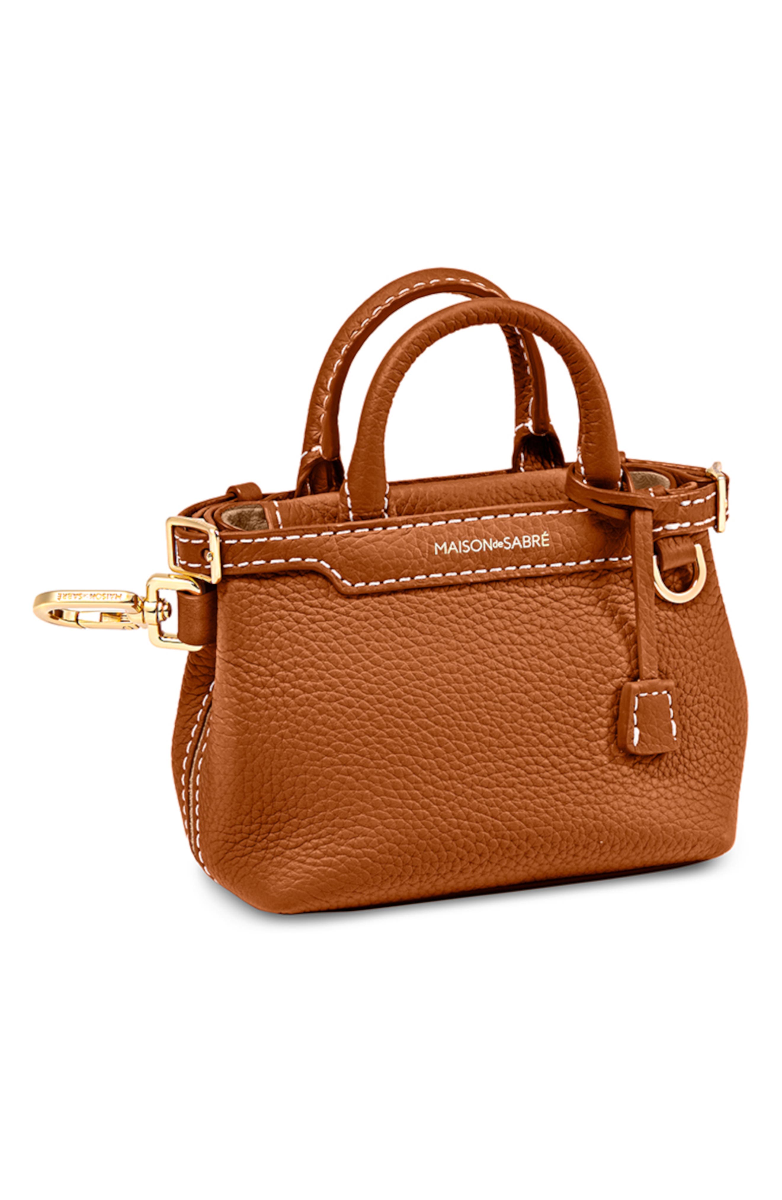 MAISON de SABRÉ The SABRÉMOJI Petite Palais Charm, Alternate, color, Pecan Brown