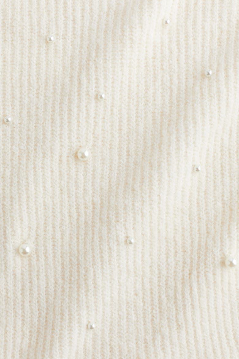 Bead-embellished Peplum Top, Alternate, color, Cream