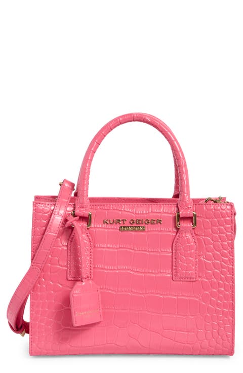 Small Highgate Croc Embossed Tote