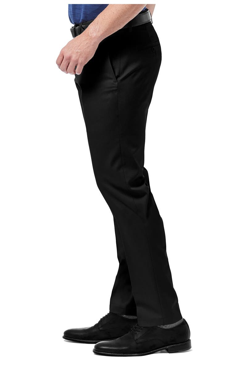 HAGGAR Premium No Iron Khaki Slim Fit Pant, Alternate, color, Black