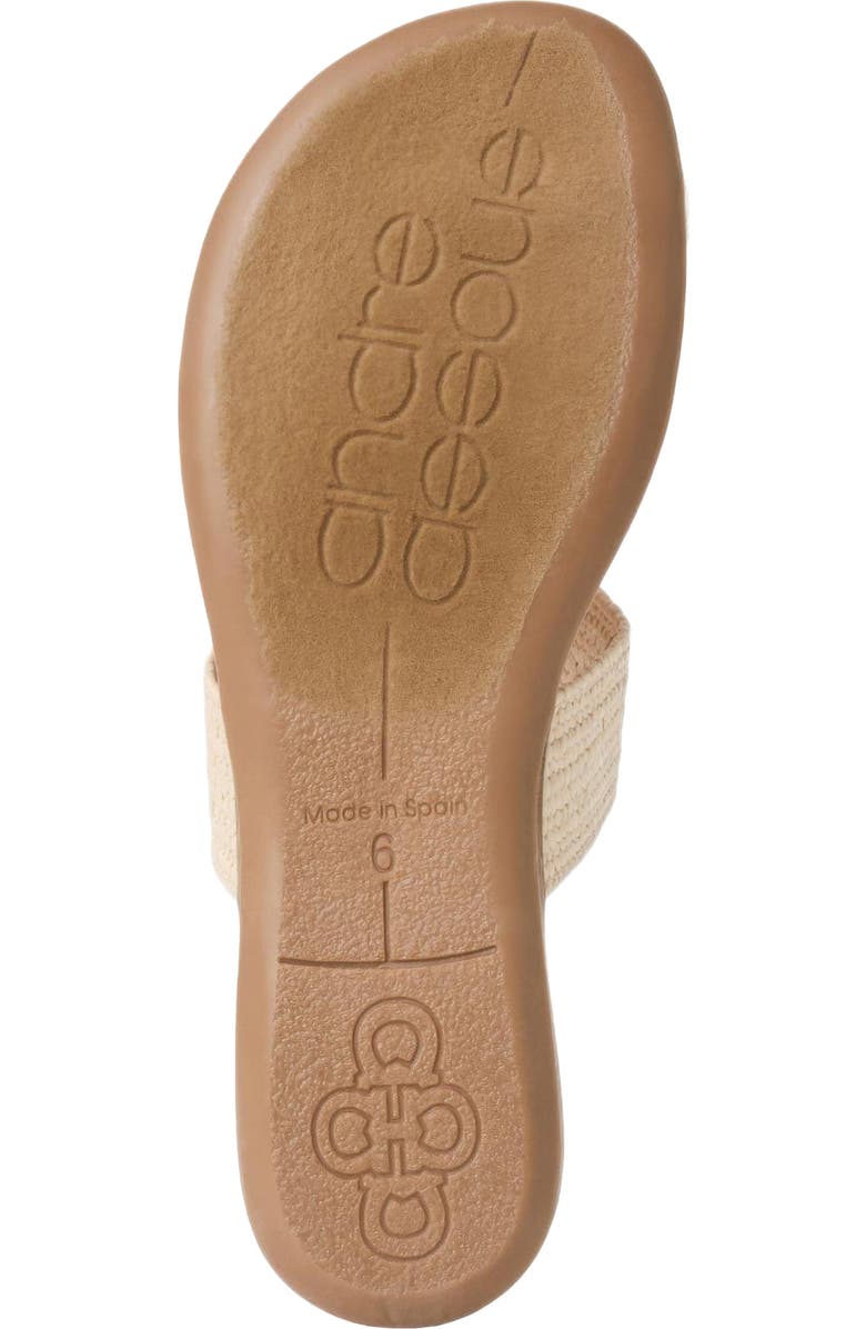 André Assous Neo Toe Loop Sandal, Alternate, color, Natural Raffia