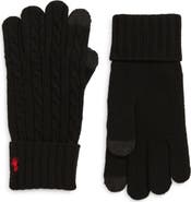 Polo Ralph Lauren Cable Merino Wool Blend Gloves