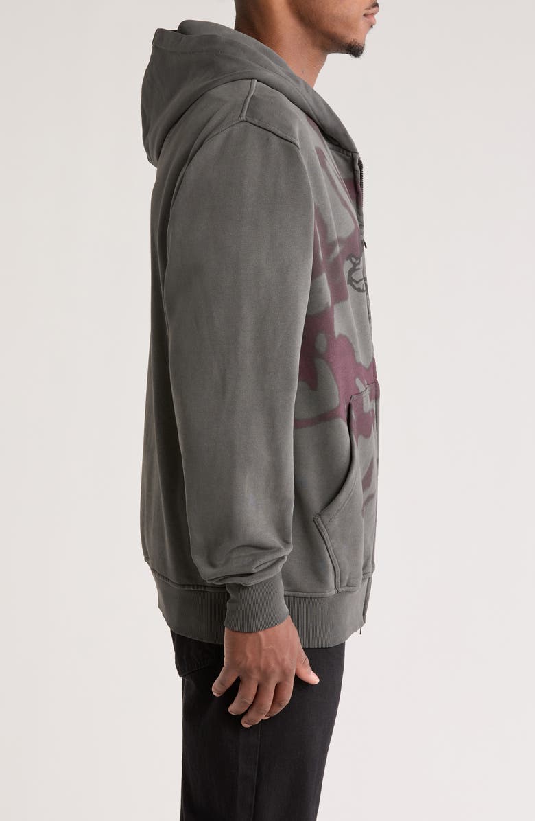 SANTO STUDIO Halo Zip Graphic Hoodie, Alternate, color, 