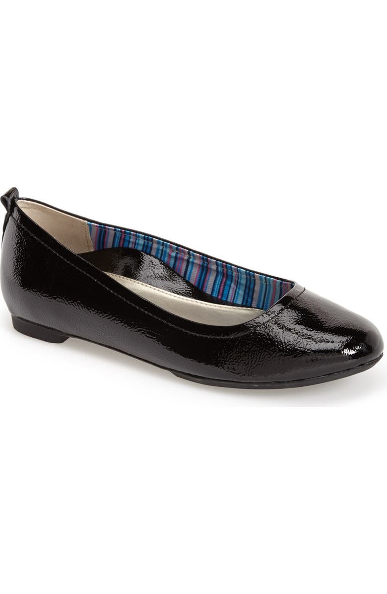Aetrex 'Erica' Patent Leather Ballet Flat, Main, color,