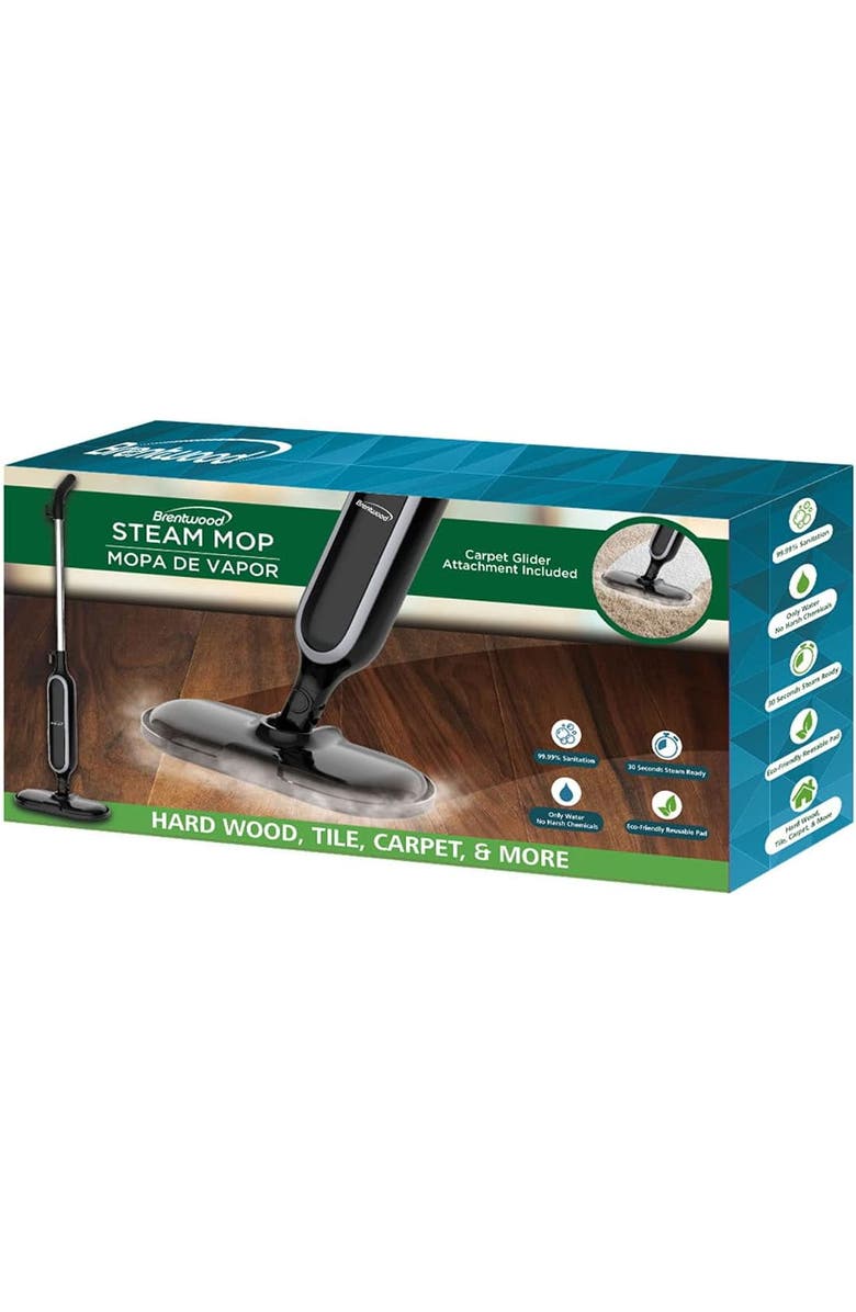 Brentwood Steam Mop Hard Floor Steamer, Alternate, color, Black