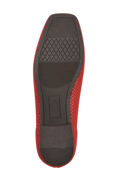 Cliffs By White Mountain Beslee Knit Flat In Red Fabric