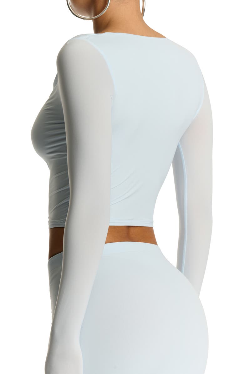 Naked Wardrobe Cowl Neck Crop Top, Alternate, color, 