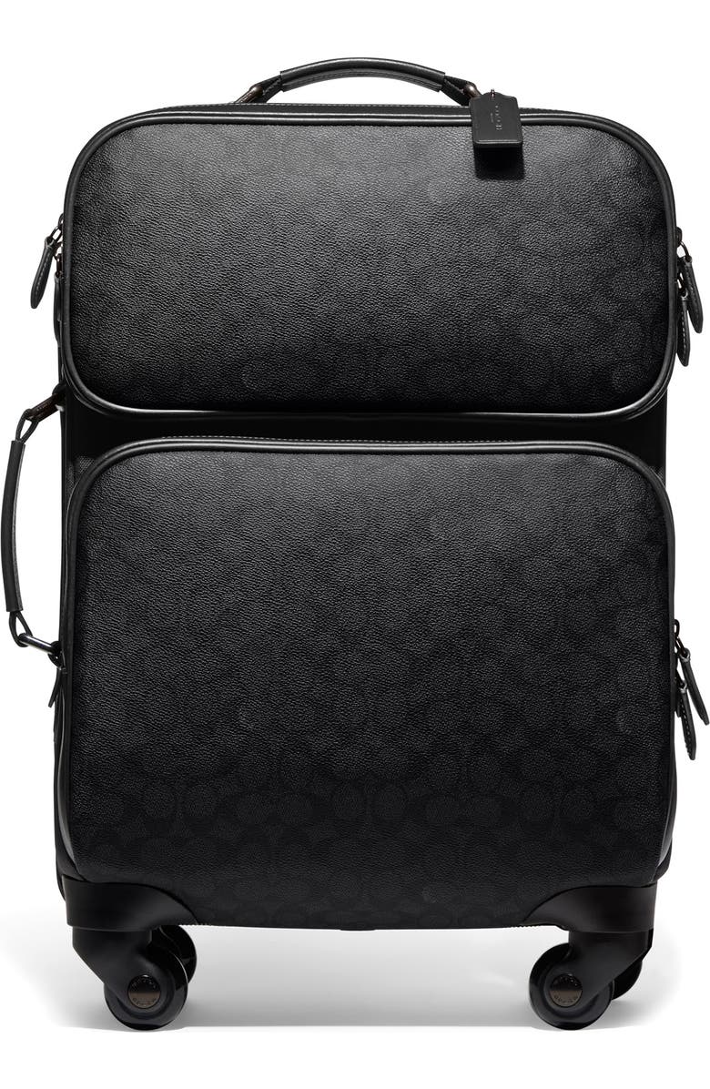 COACH Signature Wheeled Carry-On Bag, Main, color,