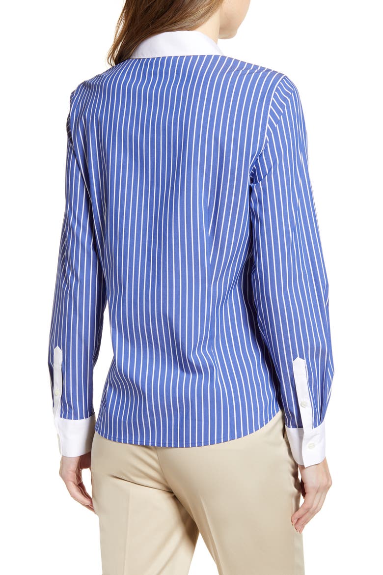 Stripe Button Front Shirt, Alternate, color, SARK STRIPE- BLUE/ WHITE