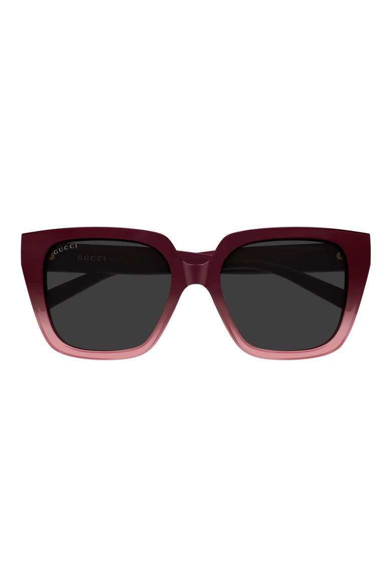 54mm Butterfly Sunglasses, Main, color, BURGUNDY