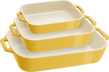 Staub 3-Piece Ceramic Rectangular Baking Dishes