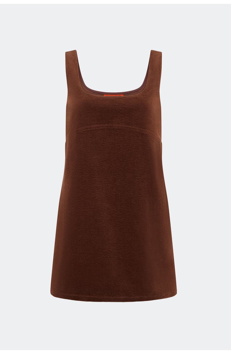 SIMONMILLER Sahara Corduroy Mini Dress, Alternate, color, Choco Brown