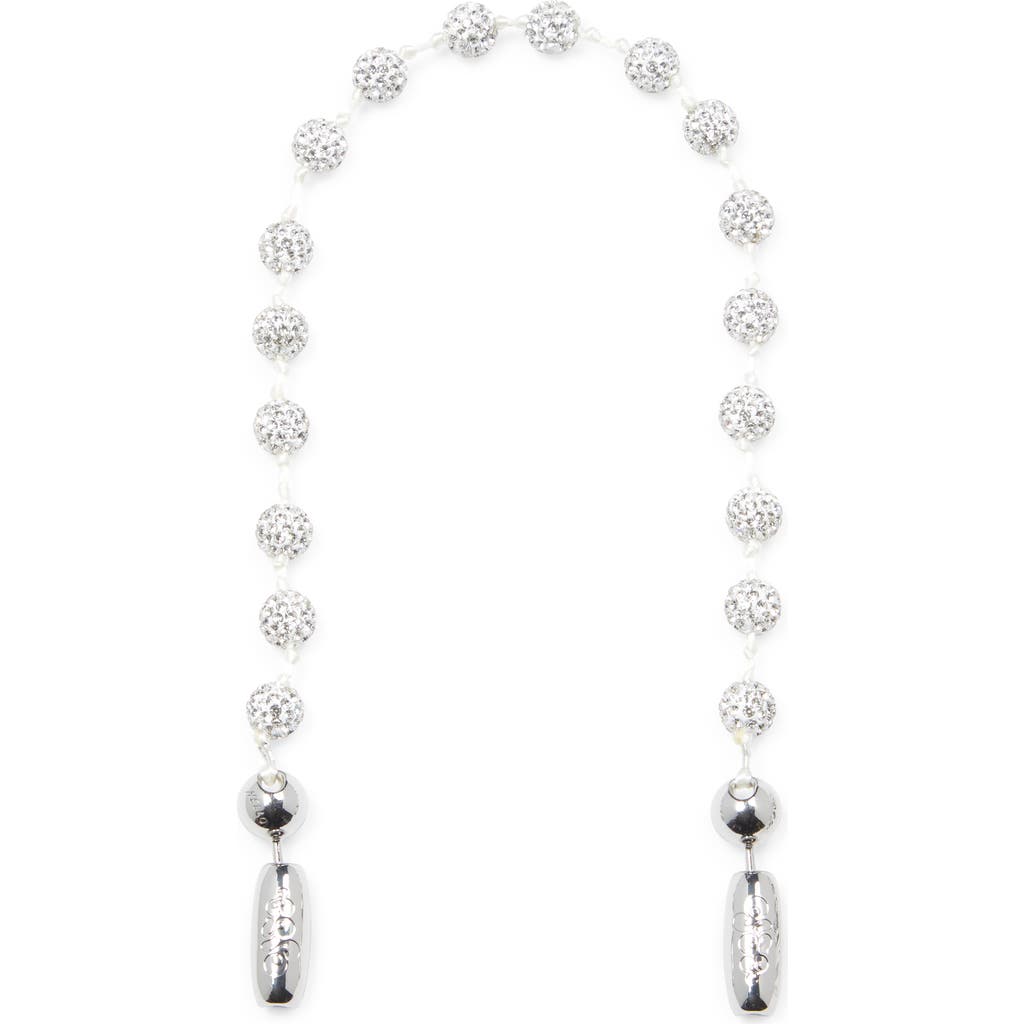 ossa Disco Pavé Crystal Wrist Strap in Diamond White  product