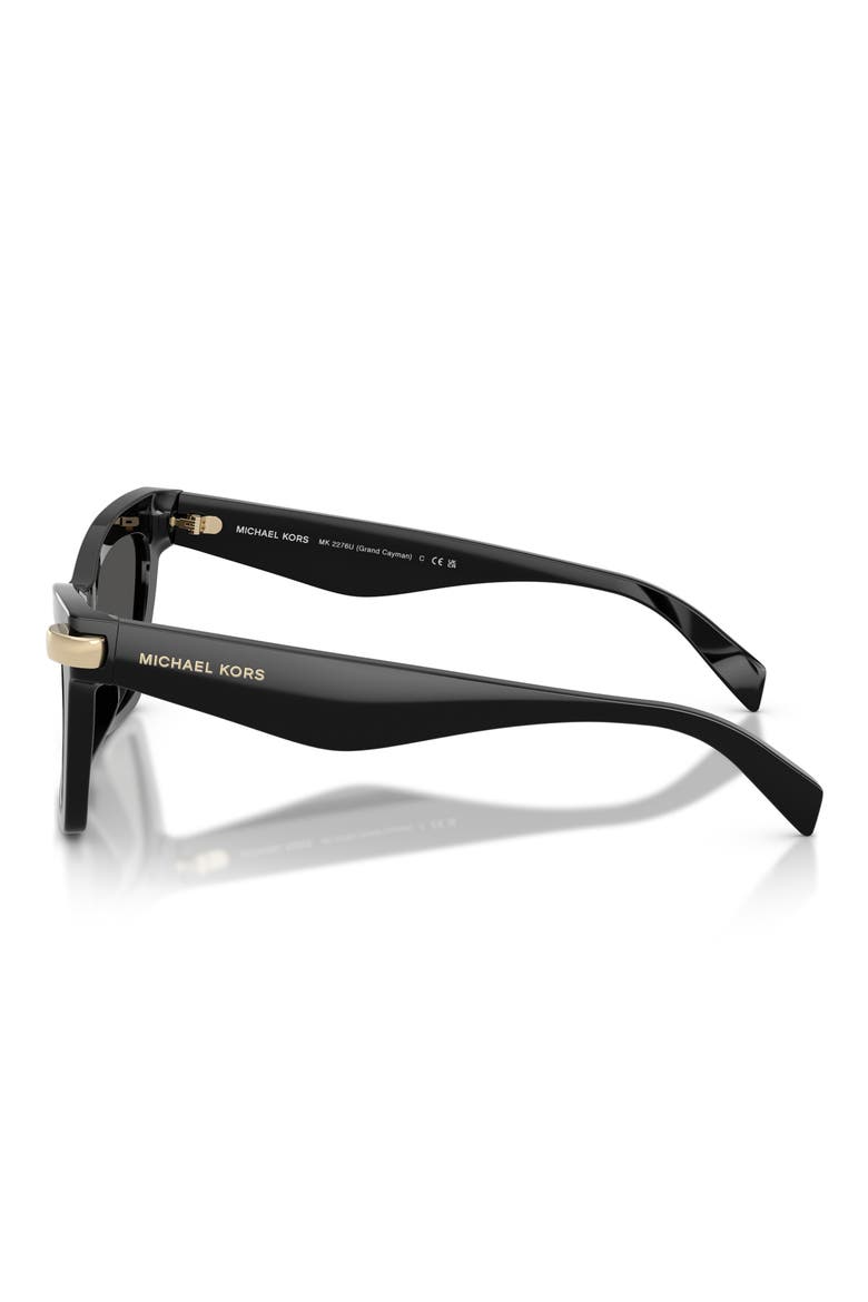 Grand Cayman 54mm Cat Eye Sunglasses, Alternate, color, BLACK / GREY MONO