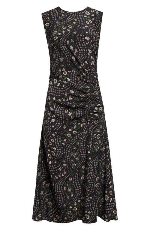 Veronica Beard Viviana Midi Dress In Black Multi
