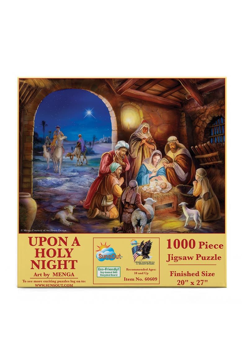 Upon A Holy Night 1000 piece Jigsaw Puzzle for Adults, Alternate, color, Multicolor