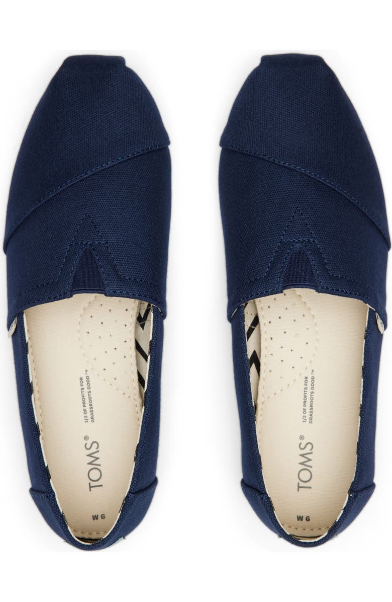 TOMS Alpargata Slip-On, Alternate, color, Navy