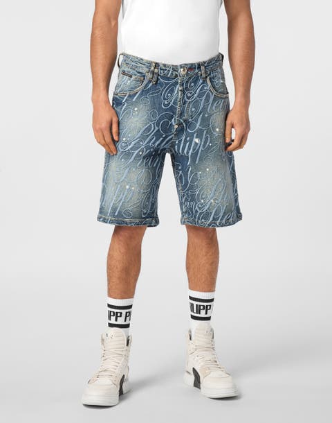 Denim Shorts Formentera Logo Men