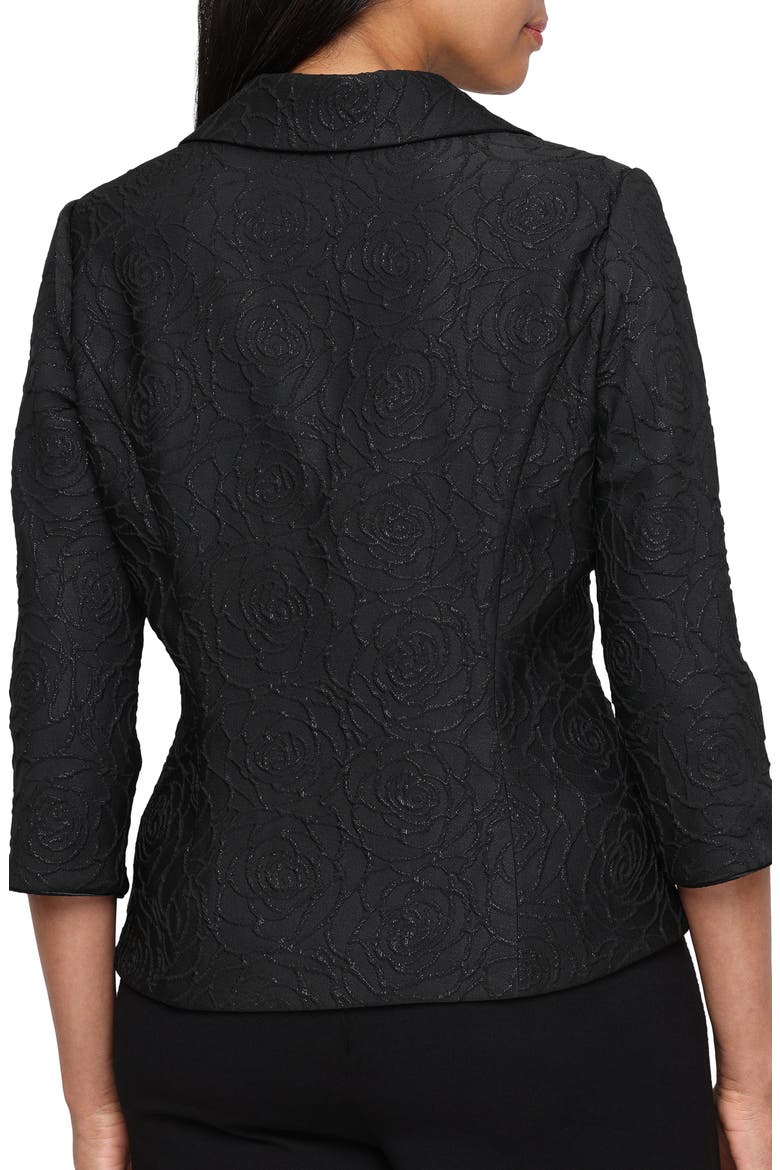 Textured Jacquard Jacket, Alternate, color, BLACK