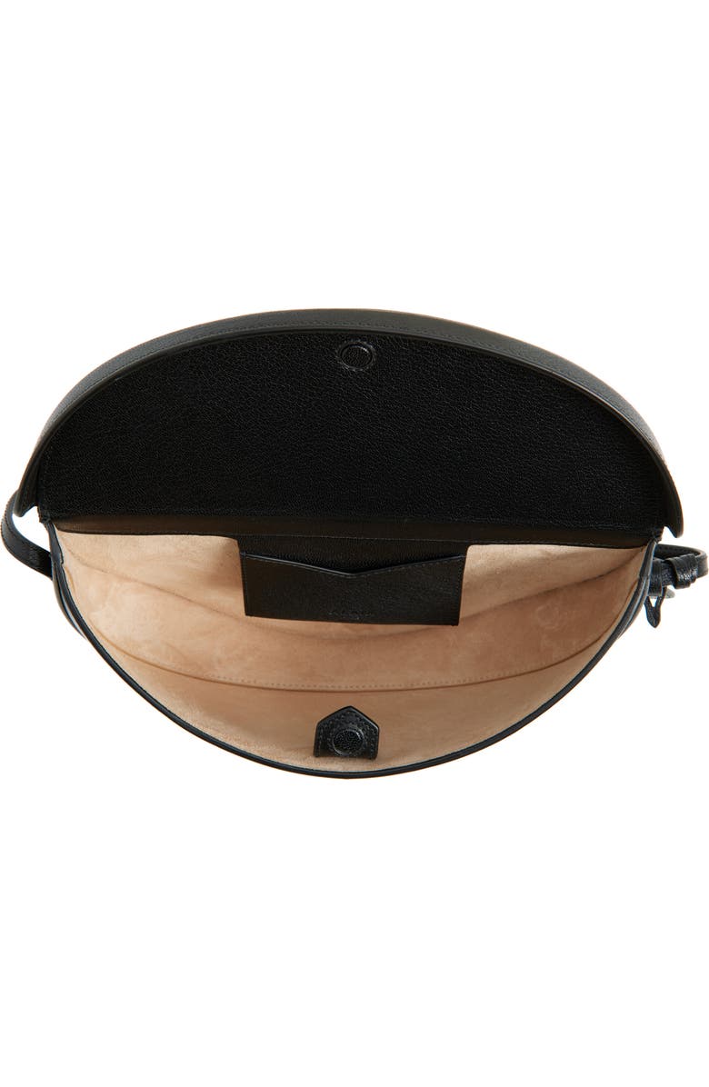 Alaïa Hip East West Crossbody Bag, Alternate, color, Noir