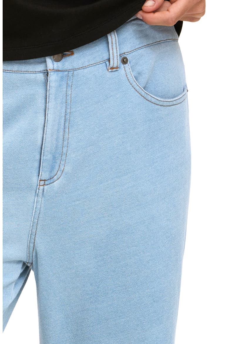 Krystal Denim Terry Pants, Alternate, color, LIGHT WASH