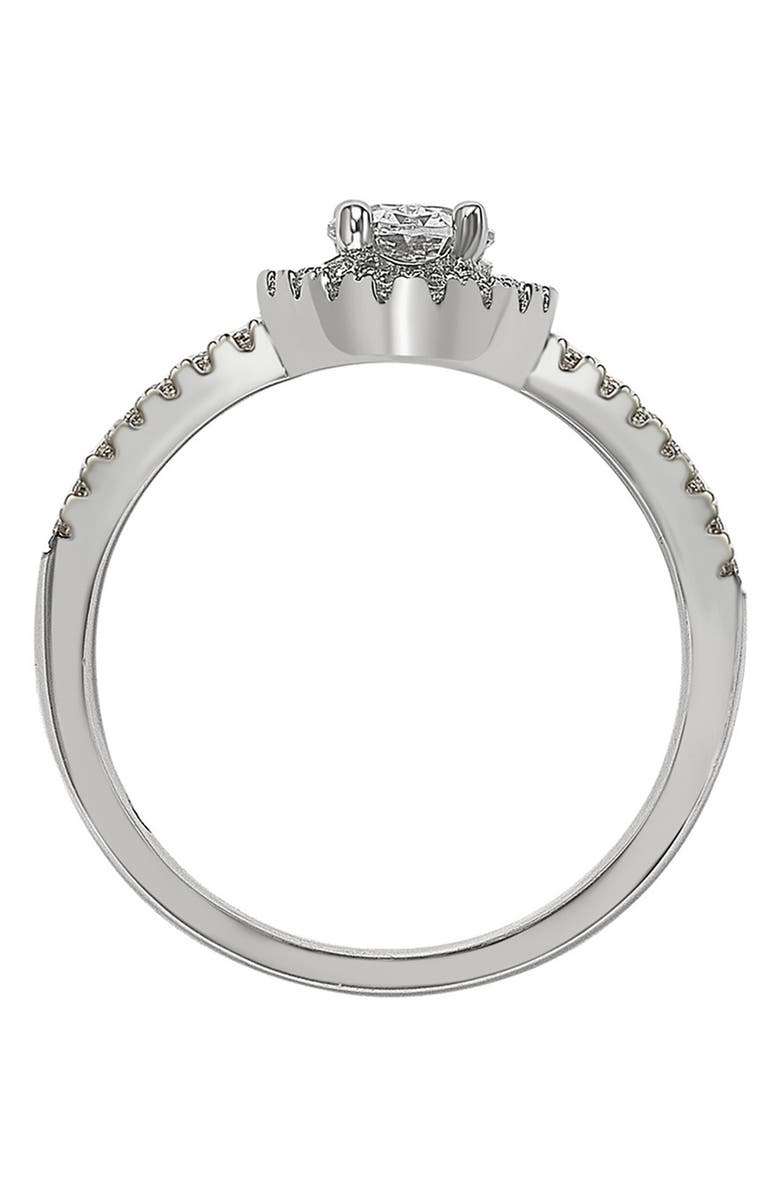 SUZY LEVIAN Sterling Silver Oval Cut Bridal Ring, Alternate, color, 