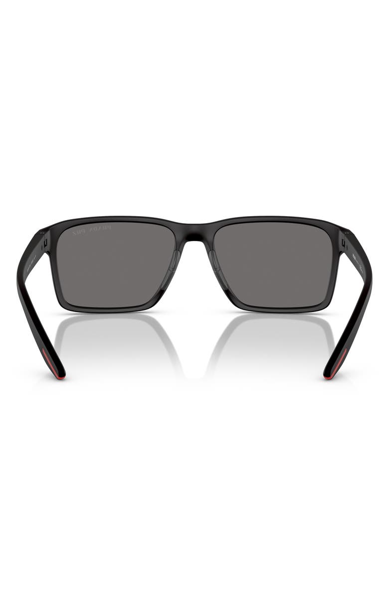 PRADA SPORT 58mm Polarized Rectangular Sunglasses, Alternate, color,