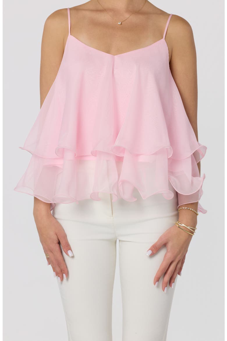 Kira Tiered Babydoll Top, Alternate, color, PINK